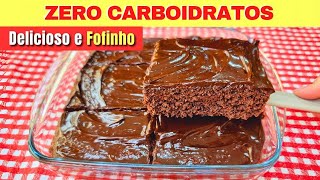 ZERO CARBOIDRATOS Bolo SEM FARINHA AÇÚCAR E LEITE  Fácil Rápido e Fofinho Low Carb [upl. by Truk]