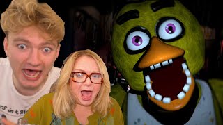 I Forced My Mum To Play Five Nights At Freddys [upl. by Kat582]