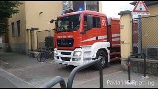 NEW Partenza ABP Man BAI TGS 18320 in sirena  VVF Pavia [upl. by Fara]