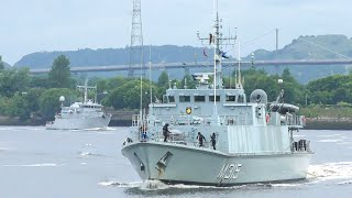 Exercise Sea Breeze participants arrive in Glasgow Scotland [upl. by Fayina384]