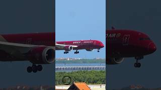 ✈️ Juneyao Air Oriental Ruby LiveryBoeing 7879 Dreamliner B20ECplane spotting bali [upl. by Nytsrik]