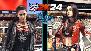 Ulyana VS Gaia AWPW CHAPIONSHIP WWE2K24 [upl. by Rickert152]