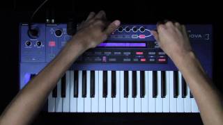 Novation  UltraNova Animate and Touchsense performance [upl. by Hardi]