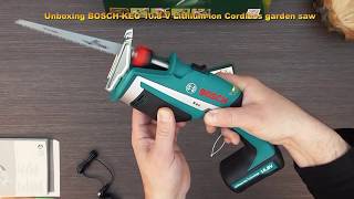 Unboxing BOSCH KEO 10 8 V Lithium ion Cordless garden saw  Bob The Tool Man [upl. by Suvart221]