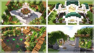 Minecraft 5 Beautiful Gardens Designs To Show Off Your World [upl. by Morlee]