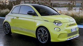 New 2023 Abarth 500e Acid Green  Great Small Electric Hot Hatch with 149bhp🔥 [upl. by Adnahc]