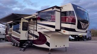 Riverstone 37FLTH Legacy Edition Luxury Fifth Wheel Toy Hauler Walk Through at Couchs RV Nation [upl. by Deroo704]