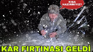 KAR FIRTINASI BASTIRDI  KIŞA HAZIRMIYIZBİR ANDA BUZ KESTİKARPA EZMESİ KAR HAZIRLIĞI [upl. by Leid]