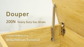 DOUPER 200N Heavy Duty Gas Struts Installation Tutorial [upl. by Ardnod]