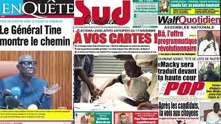 Revue de presse samedi 17 novembre 2024 sen avenir tv [upl. by Allegna407]