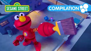 Mecha Builders Save the Party in the Park  Sesame Street Episodes [upl. by Betti]