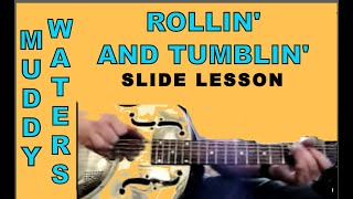 Rolling amp Tumbling guitar lesson bluesboyjag muddywaters guitarlesson bluesguitarlesson [upl. by Gnouc408]