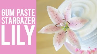 How to Make a Gum Paste Stargazer Lily [upl. by Zolner371]