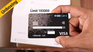 SBI Elite Credit Card Unboxing  without income proof  ₹5000 Gift voucher [upl. by Eitsyrk]