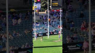 McBean kicks a nice set Shot for Glenelg sanfl afl sanflfinals footyfinals shorts [upl. by Hammad]