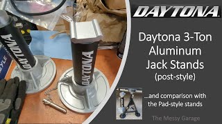 Daytona 3 Ton Aluminum Post style Stands HF PN 56687 [upl. by Ardiekal]