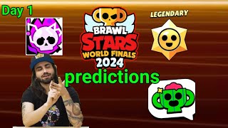 World Finals Day 1  Predictions  Brawl stars 🤩 haypercharge🎁 brawl Stars world finals 2024 [upl. by Arundel]