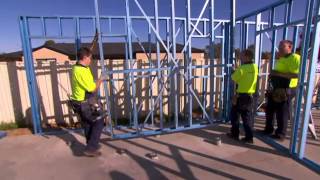 Kit Home Installation Illawarra Steel Frame Homes Enduroframe [upl. by Anaeco]