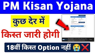 PM Kisan Yojana 18th Installment Option Not Showing  PM Kisan 18th Installment Payment Check [upl. by Sassan]