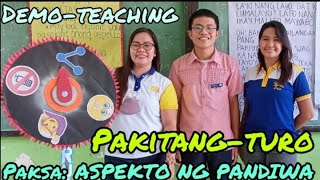 PAKITANGTURO DEMONSTRATION TEACHING ASPEKTO NG PANDIWA [upl. by Andie]