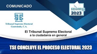 TSE concluye el proceso electoral 2023 [upl. by Hatti258]