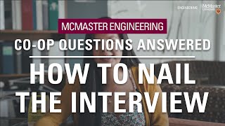 McMaster Engineering coop questions answered How to nail the interview [upl. by Sidnal]