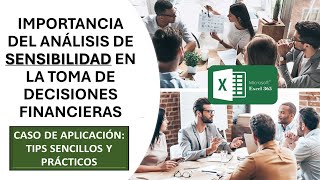 IMPORTANCIA DEL ANÁLISIS DE SENSIBILIDAD EN LA TOMA DE DECISIONES FINANCIERAS  INDICADORES PROYECTO [upl. by Akinuahs166]