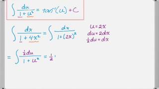 Integrals that Result in Arctangent Inverse Tangent [upl. by Adnomal864]