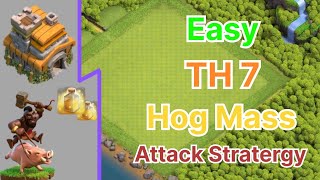 Best attack stratergy for TH7 in COC without CC Troops [upl. by Rockefeller54]