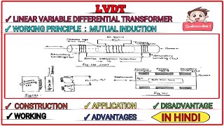 LVDTLinear Variable Differential Transformer  Working PrincipleWorkingApplicationadvantages [upl. by Dekow]