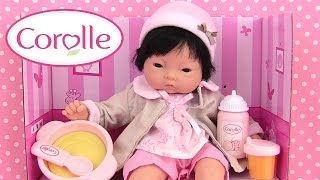 Poupée Corolle Câlin Yang Mon Premier Coffret Repas Vêtements Baby Doll Meal [upl. by Fabiolas]