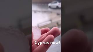 Nature Strikes Cyprus Hail in Paralimni and a Massive Waterspout in Pissouri [upl. by Lehcer458]