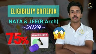 Eligibility criteria for NATA and JEEBArch 2024  Can you do Architecture [upl. by Asiil]