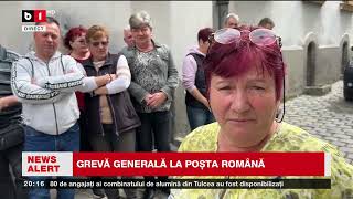 GREVA GENERALĂ LA POȘTA ROMÂNĂ PENSIILE ROMÂNILOR AMENINȚATE DE GREVĂ Știri B1TV1 aprilie 2024 [upl. by Bat]