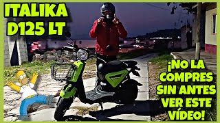 ITALIKA D125 LT REVIEW Y PRUEBA DE MANEJO  TOP SPEED 🤯 ¡NO LA COMPRES SIN VER ANTES ESTE VIDEO 💯 [upl. by Korwun]