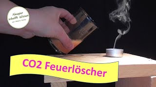 CO2 Feuerlöscher mit Brausetablette  Experimente mit Kohlendioxid für Kinder [upl. by Terej]