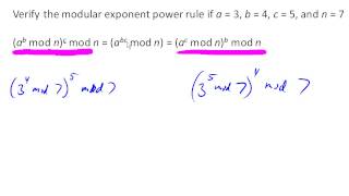 Calculating modulus with exponents [upl. by Greenlee]