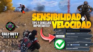 TIPS PARA MEJORAR TU SENSIBILIDAD Y VELOCIDAD  COD MOBILE  Tips y Consejos Battle Royale [upl. by Narod]