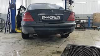 exhaust w220 s55 amg vs exhaust w220 s55 amg kompressor [upl. by Aicats]