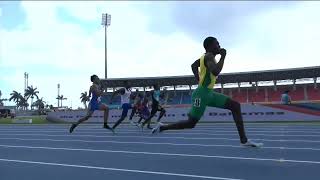 CARIFTA50 100m U17 Boys Heat 1  SportsMax TV [upl. by Harms]