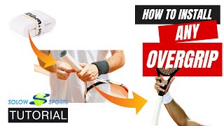 How To Install A Racket Overgrip Tutorial [upl. by Beane]