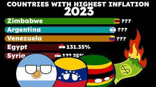 Countries With Highest Inflation 2023  Zimbabwe Argentina Venezuela and Others [upl. by Anemolif]