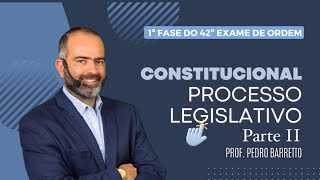 PROCESSO LEGISLATIVO  II  CONSTITUCIONAL  MP LO LC LD [upl. by Prouty]