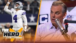 THE HERD  Colin Cowherd Cowboys Dak Prescott ankle no longer wearing walking boot [upl. by Naujad]