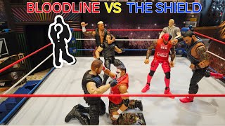 BLOODLINE VS THE SHIELD NEW MEMBER SWV CREATIONS WWE FIGURE [upl. by Yerggoeg262]