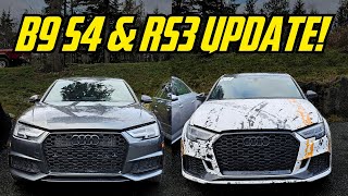 FINALLY AN UPDATE ON MY 700 HP B9 S4 amp 800 HP RS3 [upl. by Schuman]