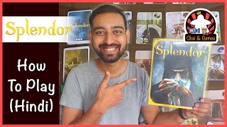 Splendor HINDI How to play  24 Player Board Game  Chai amp Games [upl. by Koziel]