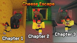 How to clear Cheese Escape Chapter 1 2 3 Full Walkthrough Roblox Gameplay [upl. by Maud385]