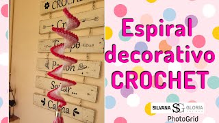 Espiral tejido a crochet paso a paso [upl. by Oicram]