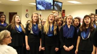 East Millbrook Magnet Middle Honors Chorus sings [upl. by Labanna]